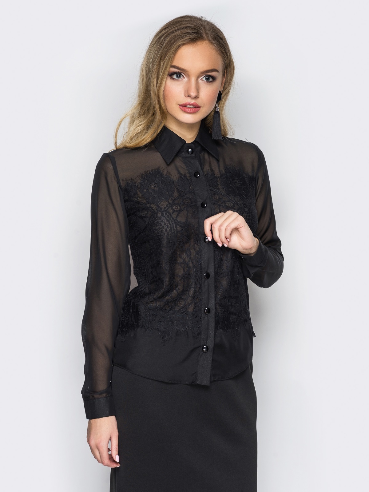 Черная блузка с длинным рукавом. Karen Millen черная блузка. Чёрная блузка женская. Черная шифоновая рубашка. Черная прозрачная блузка.