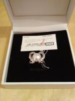 кольцо жемчуг 16,5 цирконы РАСПРОДАЖА