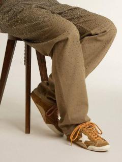 Tobacco-Colored Suede
