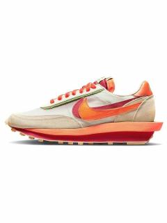 NIKE X SACAI X CLOT LDWAFFLE NET ORANGE BLAZE