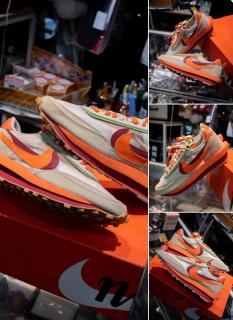 NIKE X SACAI X CLOT LDWAFFLE NET ORANGE BLAZE