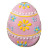 Пасхальное яйцо розовое