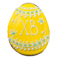 Пасхальное яйцо желтое