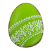Пасхальное яйцо зеленое
