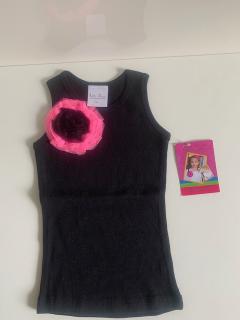 черный с ярко-розовым-черным цветком