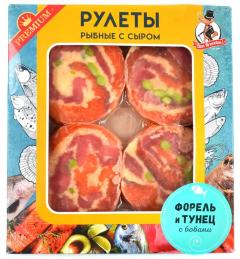 из форели с тунцом, бобами и сыром