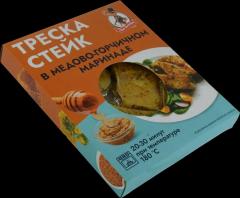 Треска стейк в медово-горчичном маринаде 0.5кг