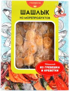 Шашлык из гребешка и креветки 0,3кг