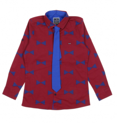 Бордовый с синим