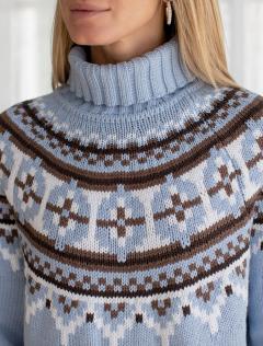 голубой меланж	