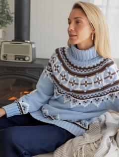 голубой меланж	