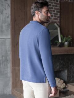 синий меланж