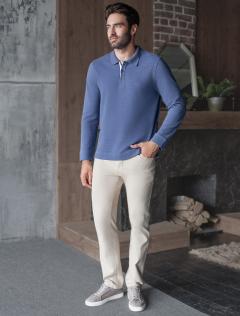 синий меланж