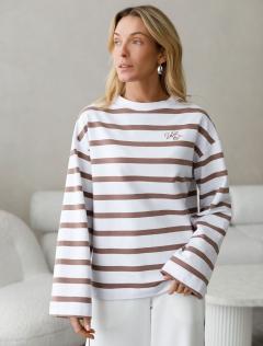 белый-кофе полоса