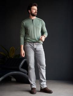 хаки меланж