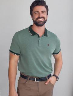 хаки меланж