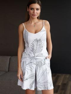  белый-черный листья