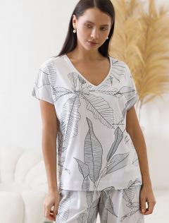 белый-черный листья