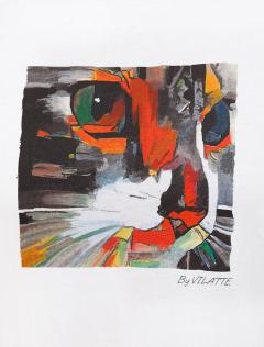  белый_арт котик