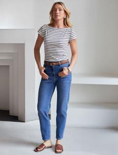 молочный-т.синий полоса