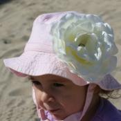 Акция! При покупке шапки с цветком, вторая шапка (панама или повязка) любого цвета на выбор в подарок (без цветка)